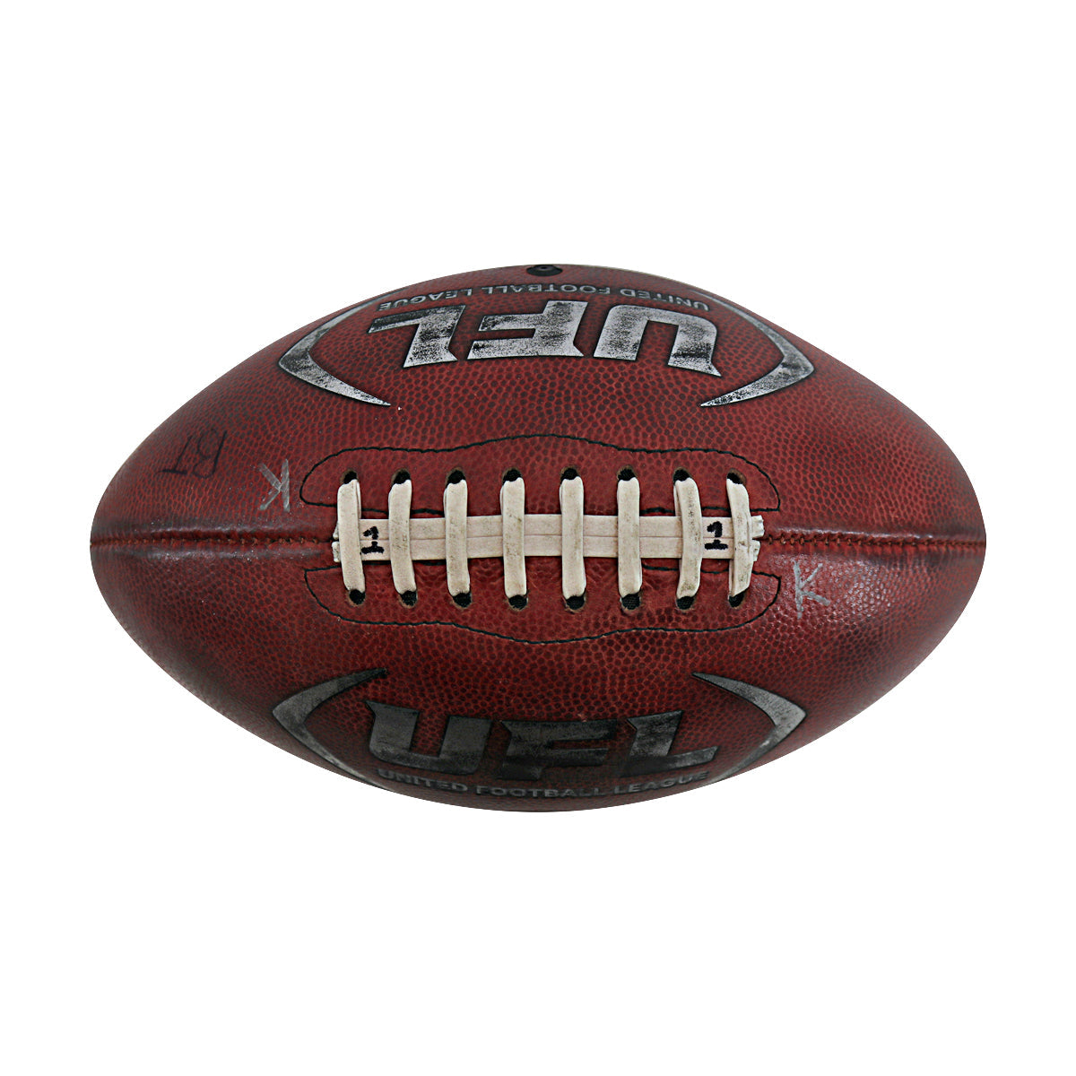 UFL San Antonio Brahmas at Arlington Renegades March 29 2025 Season Opening Game Kickoff Ball In Brown - Top View