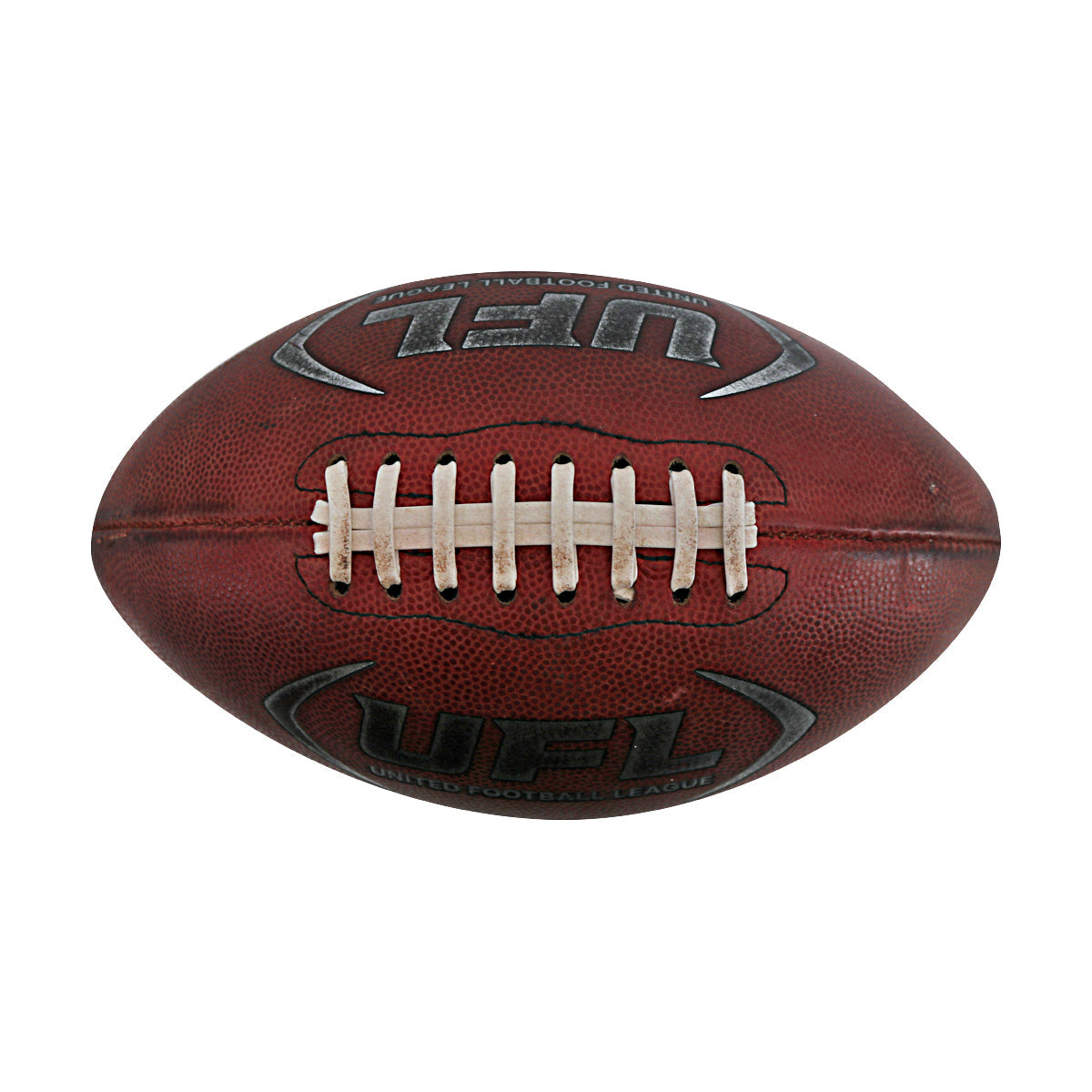 UFL Michigan Panthers at Memphis Showboats March 30 2025 Season Opening Game Kickoff Ball In Brown - Top View