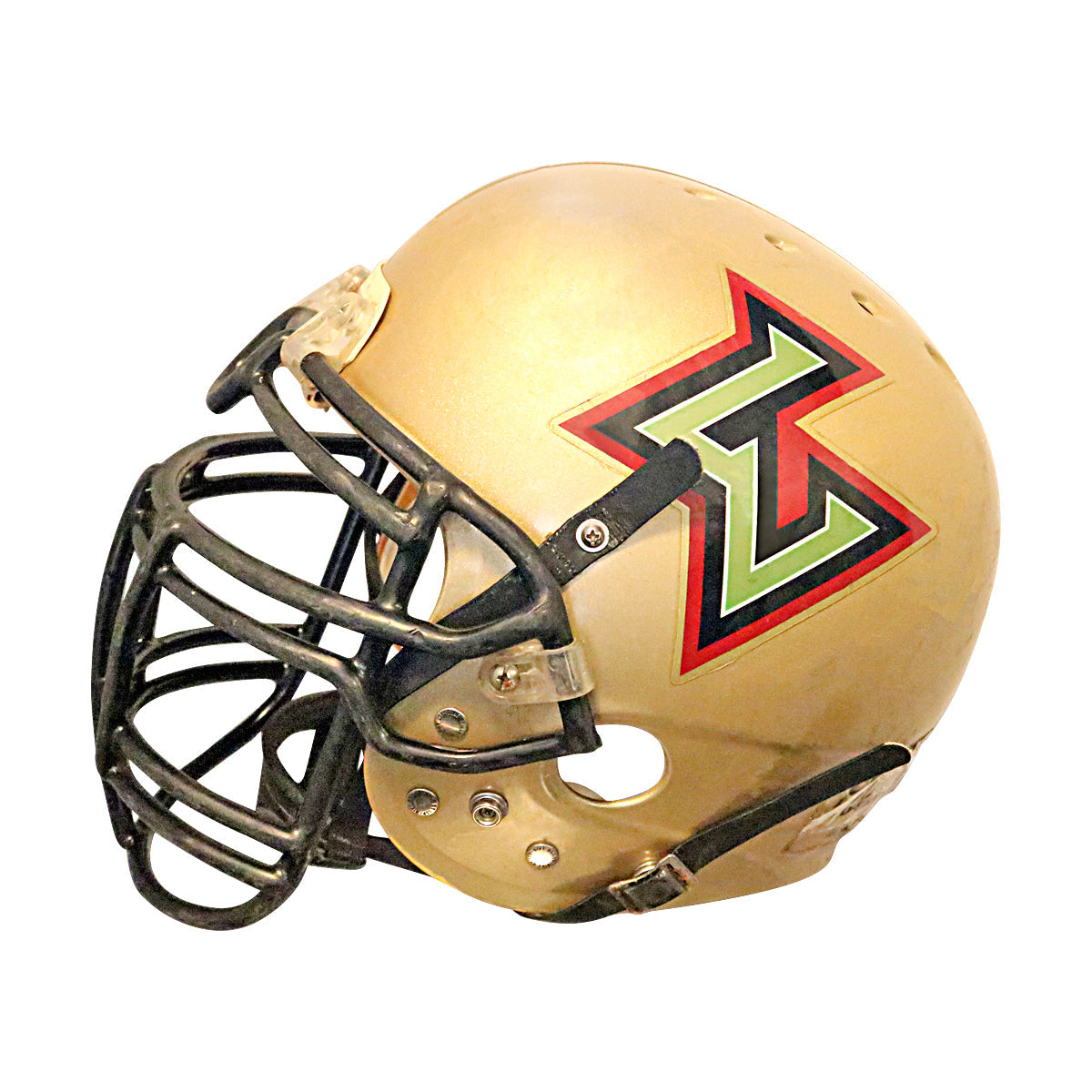 Carl Simpson Las Vegas Outlaws 2001 XFL Game Used Helmet