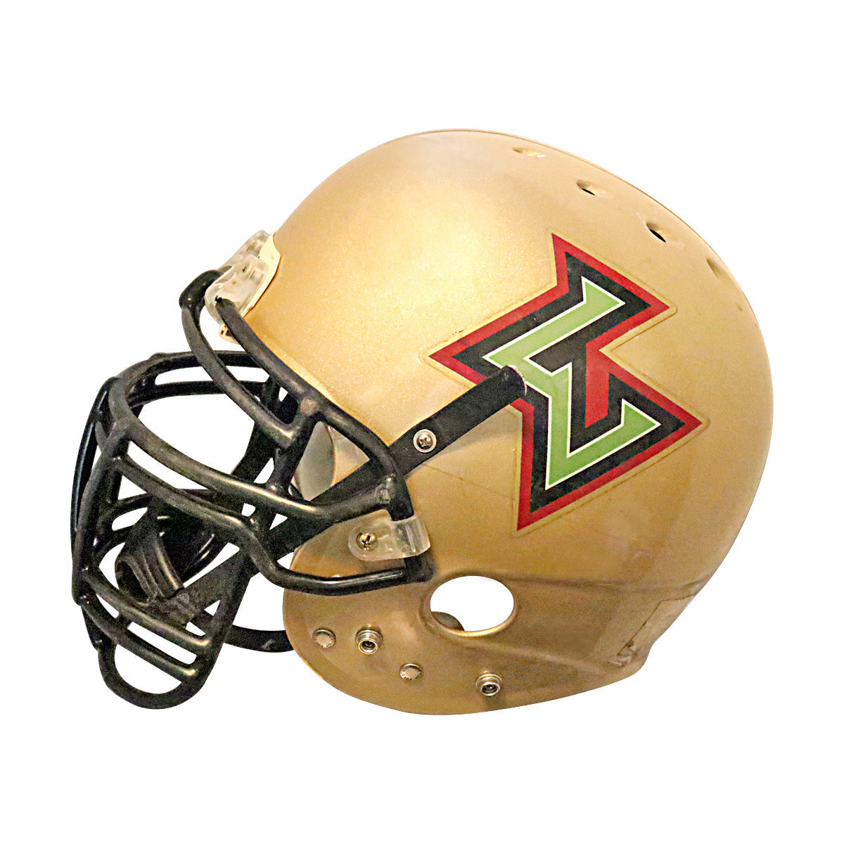 Tony Berti Las Vegas Outlaws 2001 XFL Game Used Helmet