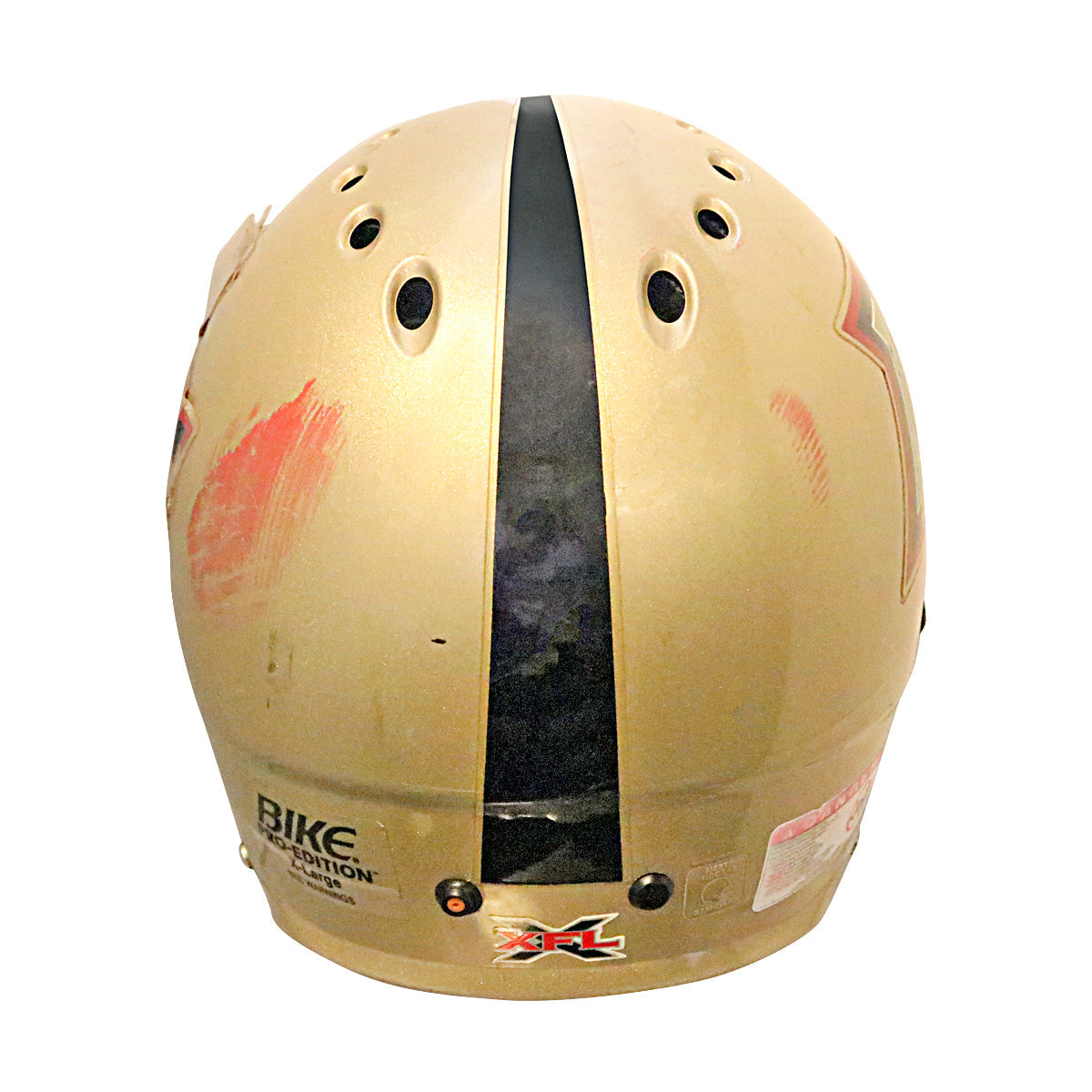 Lamont Burns Las Vegas Outlaws 2001 XFL Game Used Helmet