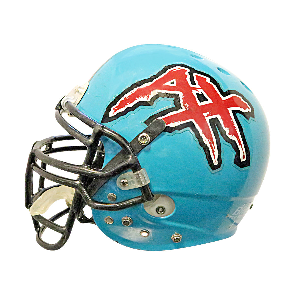 Paul Lacoste Memphis Maniax 2001 XFL Game Used Helmet