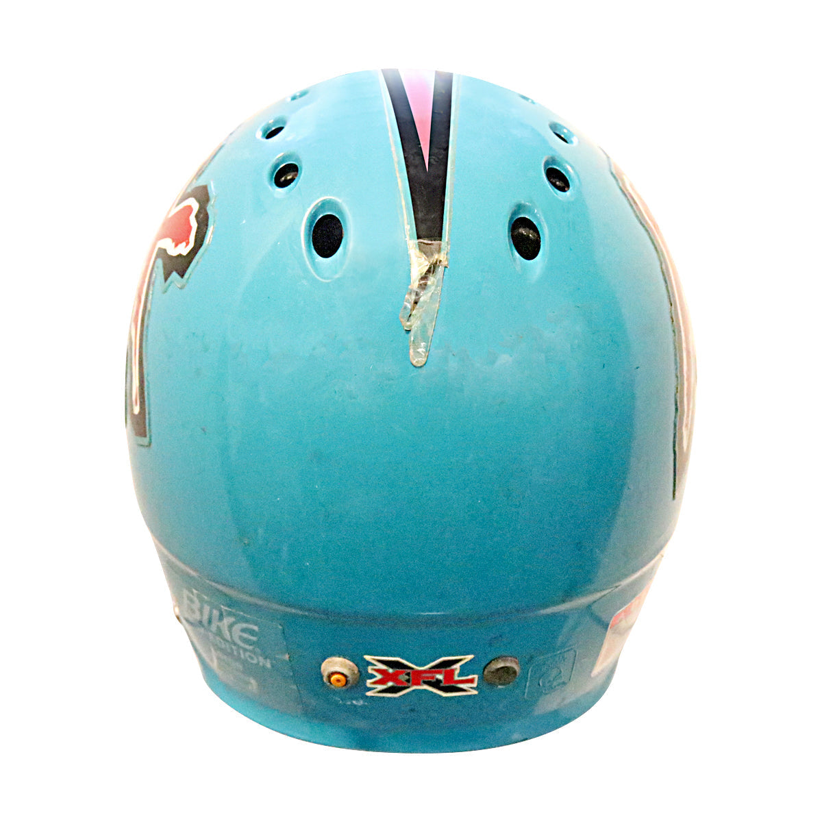 Paul Lacoste Memphis Maniax 2001 XFL Game Used Helmet