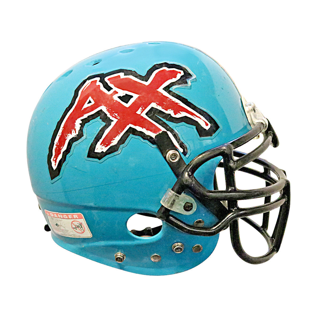 M. Thomas Memphis Maniax 2001 XFL Game Used Helmet