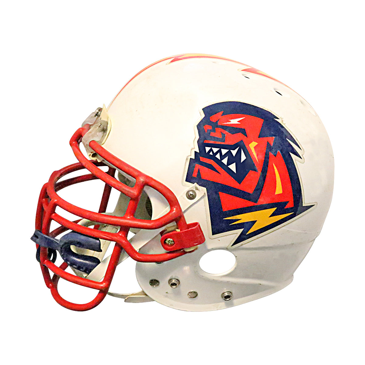 Mark Campbell Orlando Rage 2001 XFL Game Used Helmet
