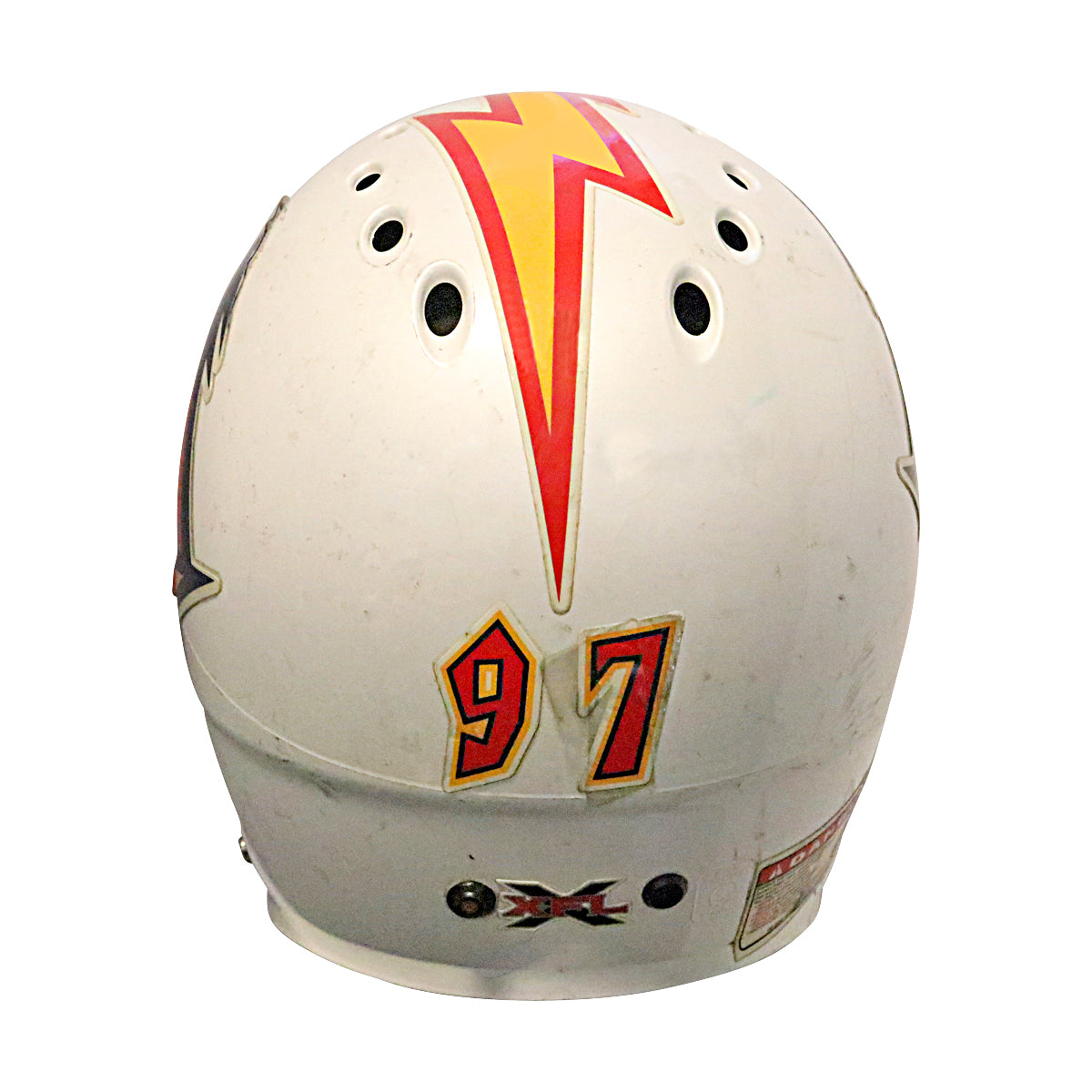 Mark Campbell Orlando Rage 2001 XFL Game Used Helmet
