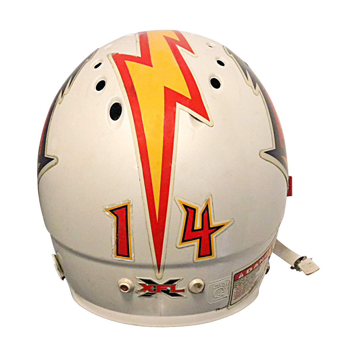Brian Kuklick Orlando Rage 2001 XFL Game Used Helmet