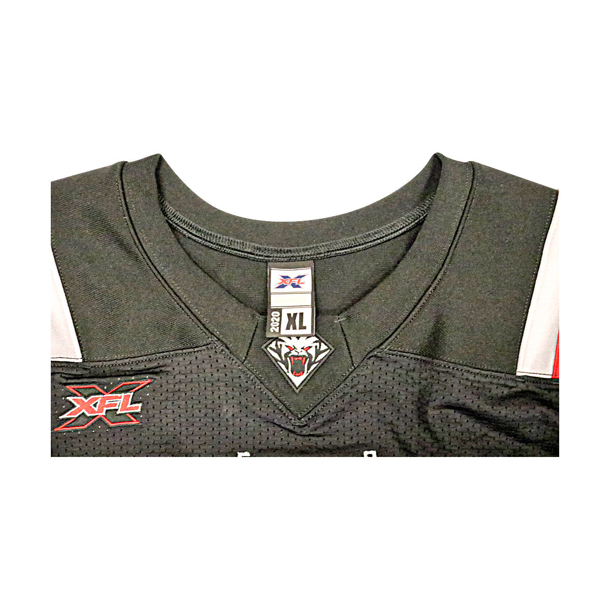 New York Guardians 2020 XFL Season Issued Blank Black Jersey - Size XL In Black - Neck View