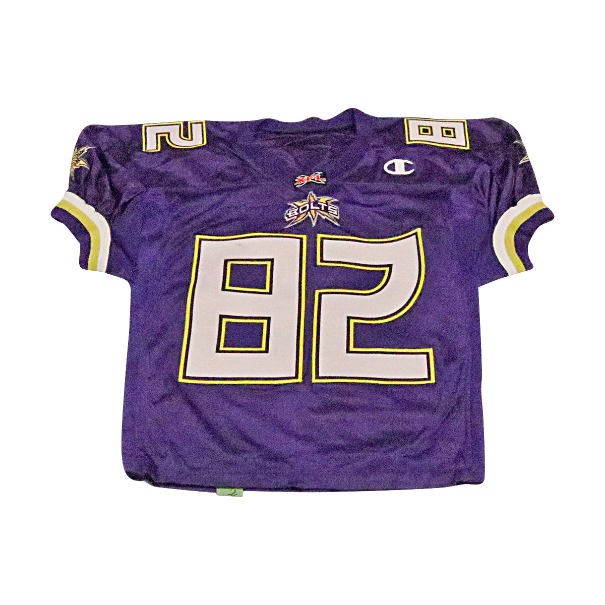 Quincy Jackson Birmingham Thunderbolts 2001 Game Used Home Jersey Size 52 Short