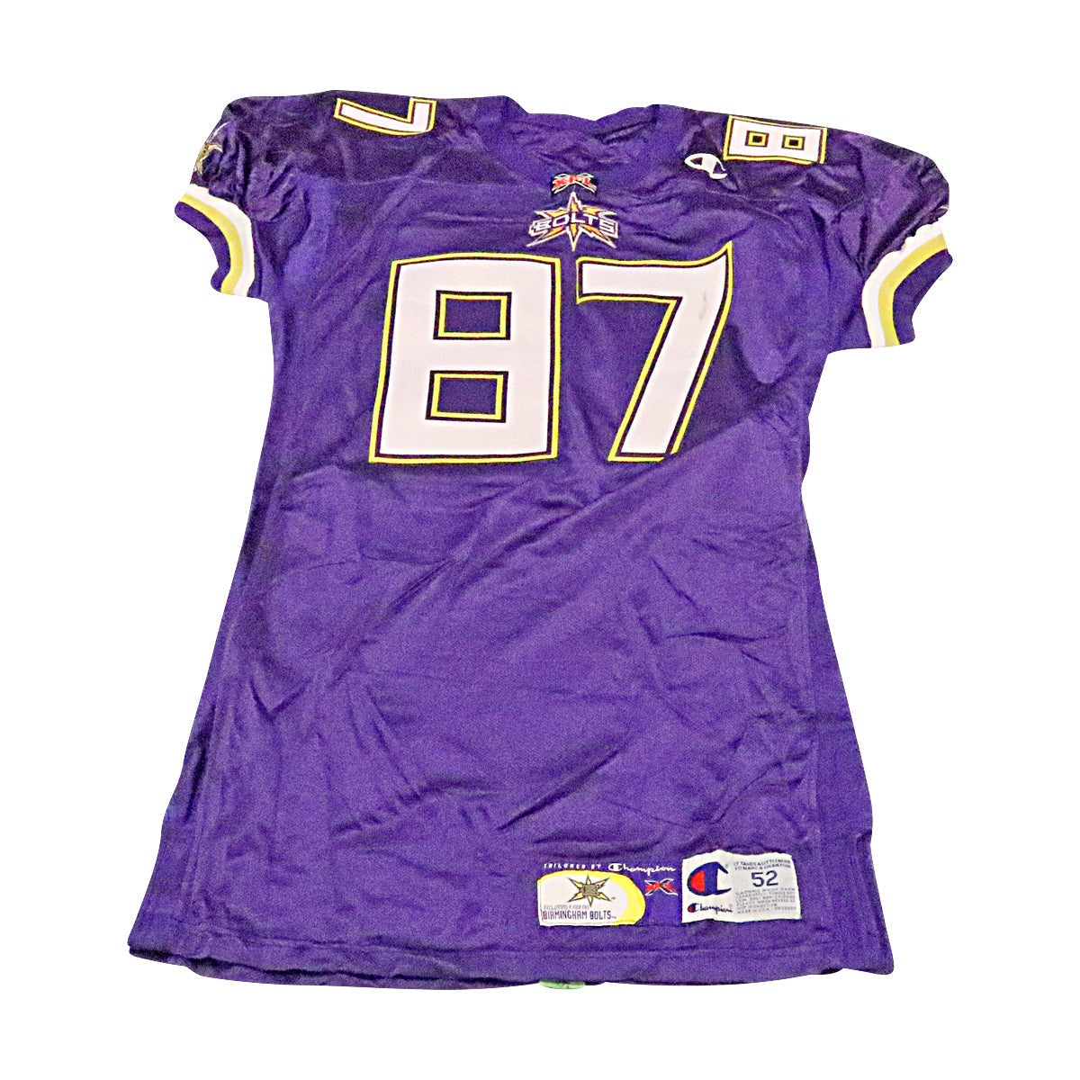 Scott Thompson Birmingham Thunderbolts 2001 Game Used Home Jersey Size 52 +2