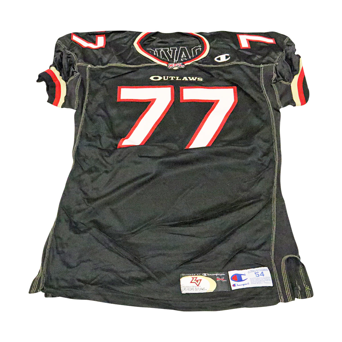 Isaac Davis Las Vegas Outlaws 2001 Game Used Home Jersey Size 54 +2