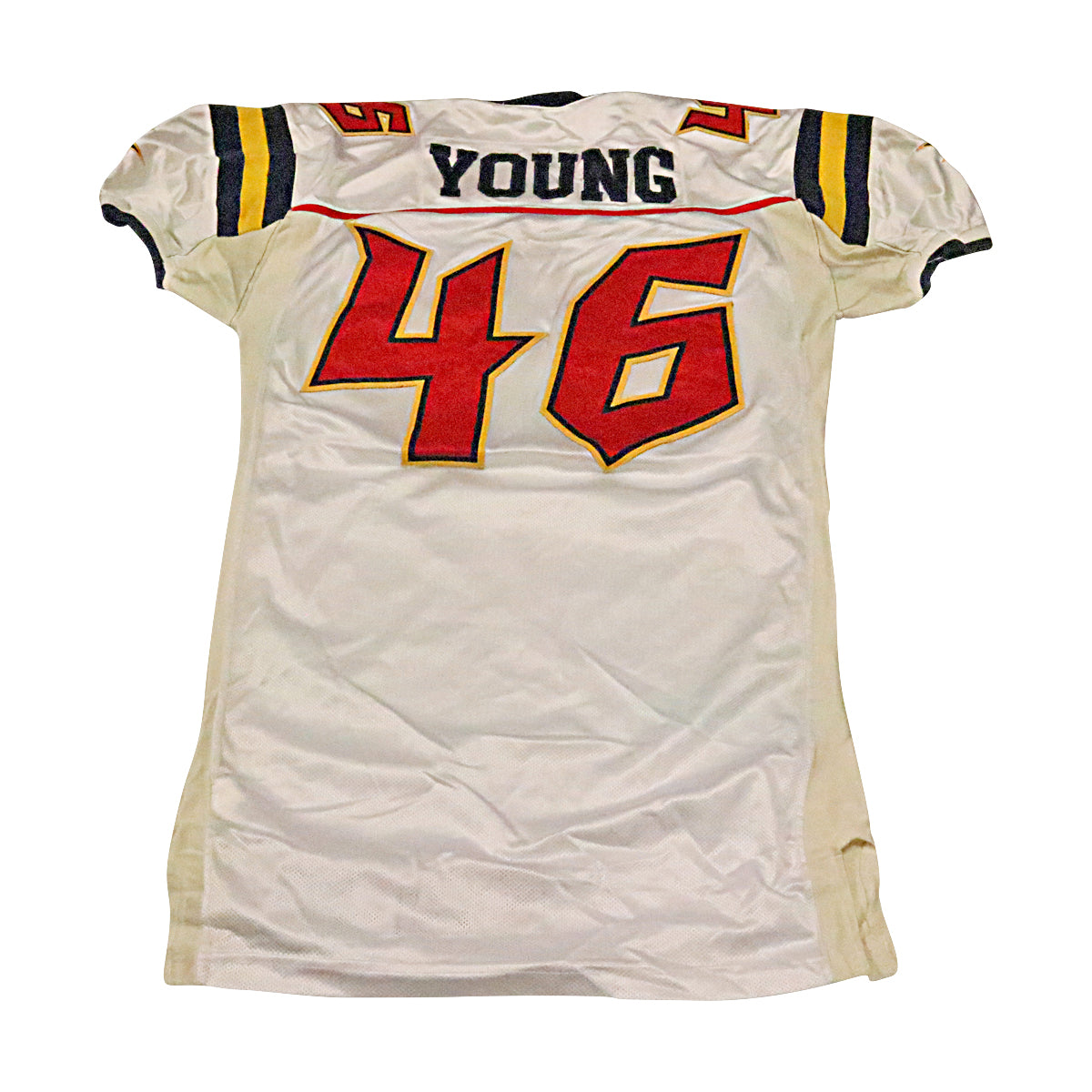 Rich Young Orlando Rage 2001 Game Used Away Jersey Size 48 +2