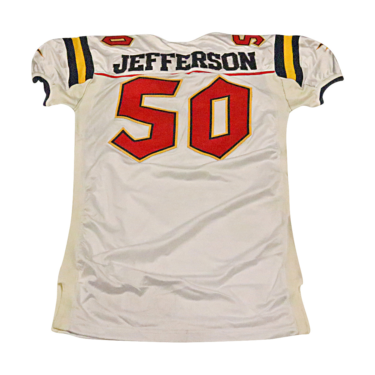 Jefferson Orlando Rage 2001 Game Used Away Jersey Size 50 +2