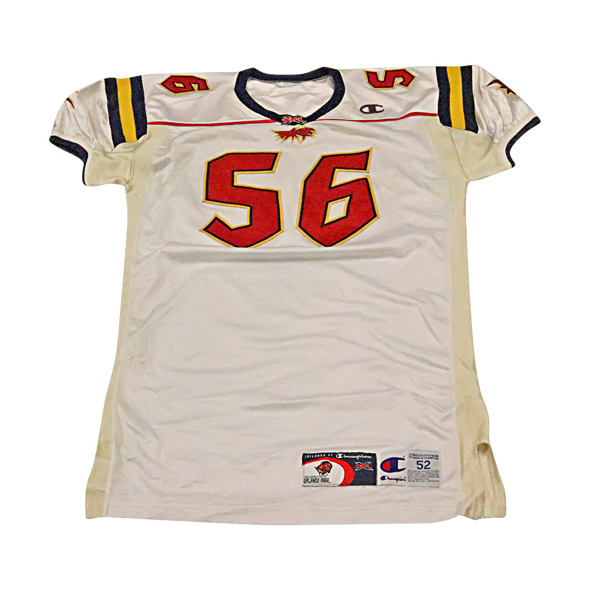 Shawn Banks Orlando Rage 2001 Game Used Away Jersey Size 52 +2
