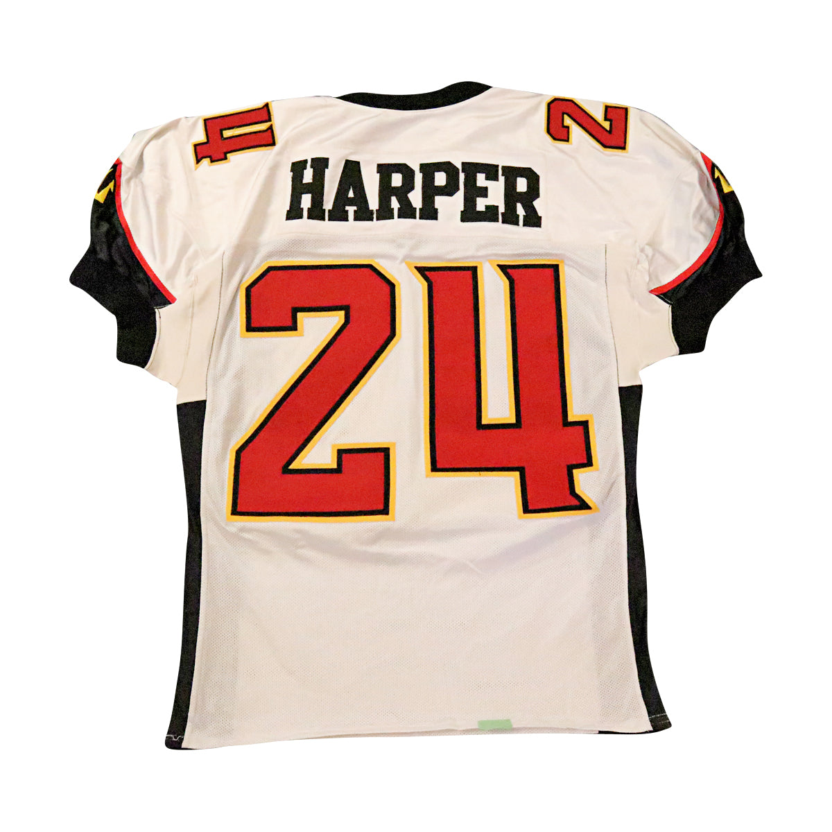 Dwayne Harper San Francisco Demons 2001 Game Used Away Jersey Size 48 Hemmed