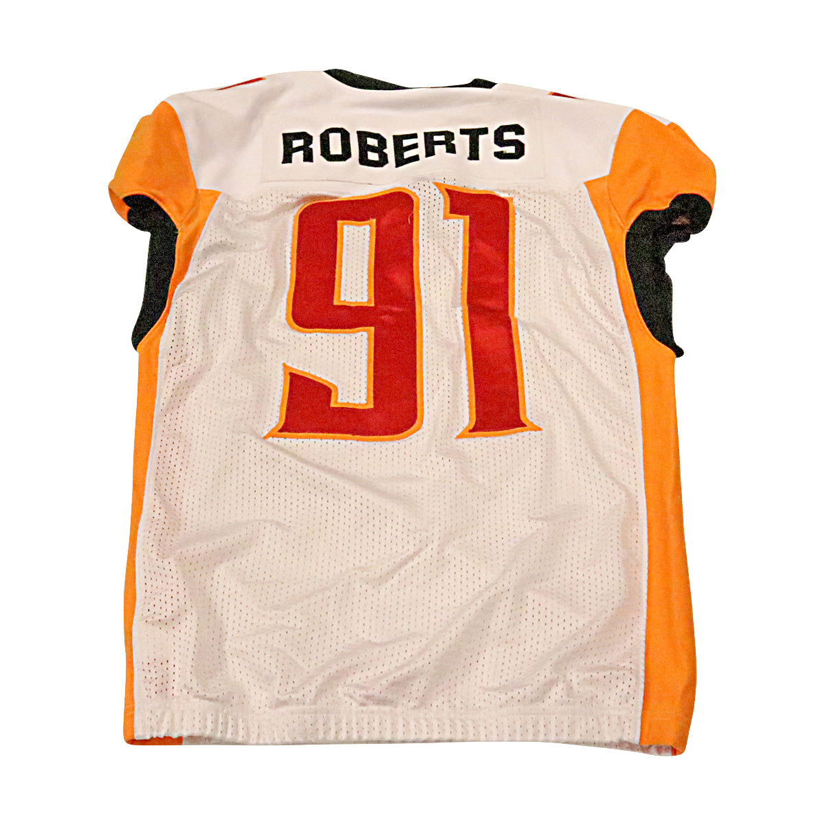 Boogie Roberts Los Angeles Wildcats 2020 Game Issued Away Jersey XL In White - Back View