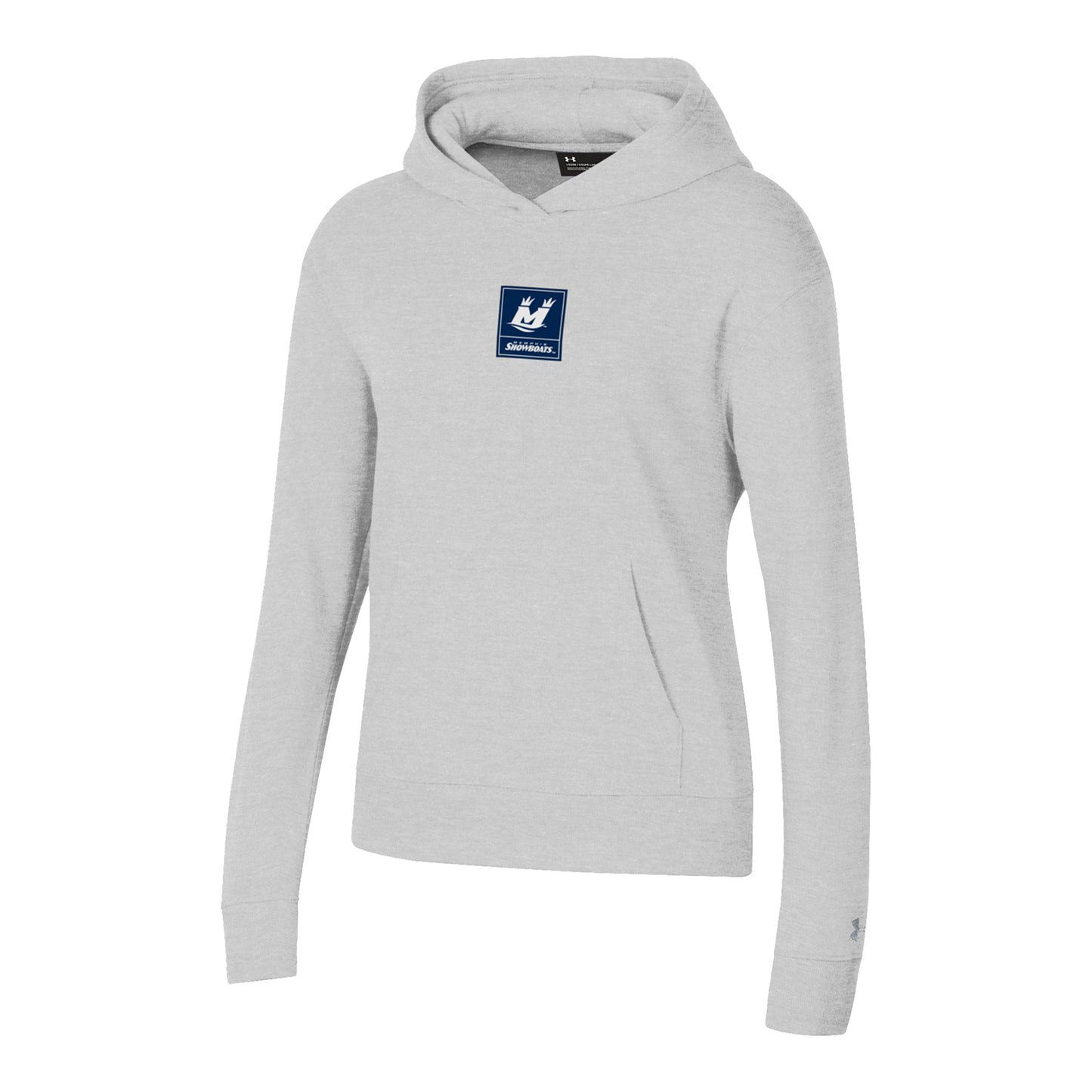 Under Armour Memphis Showboats Women's Rival Fleece Sweatshirt In Grey - Front View