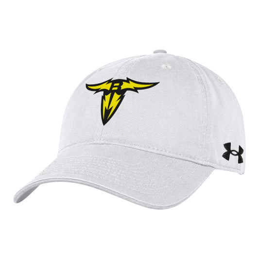 Under Armour San Antonio Brahmas Garment Washed Hat In White - Front Left View