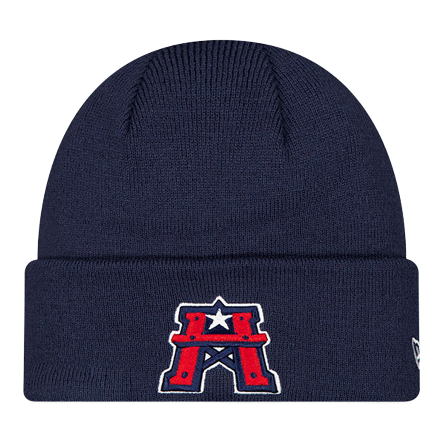 Houston Roughnecks New Era Sideline Knit Hat - Blue - Front View