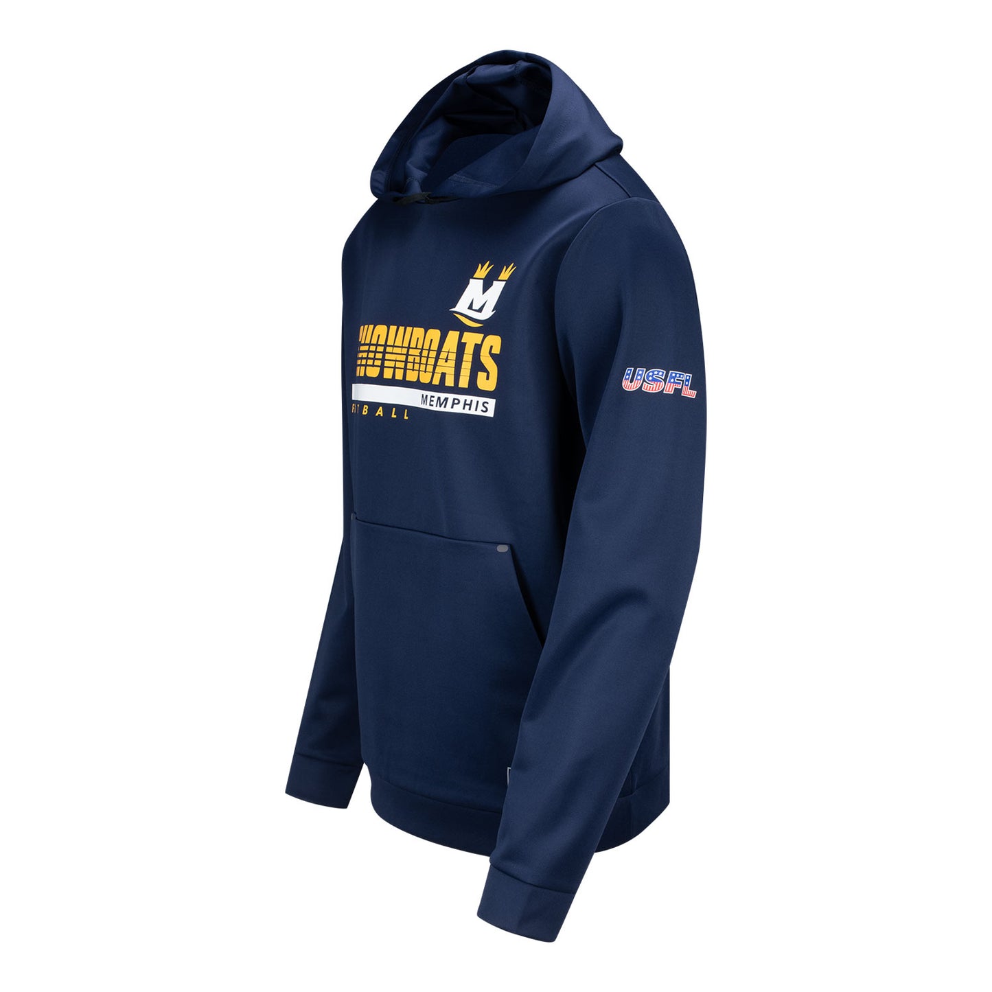 Memphis Showboats Hoodie In Navy - Side View