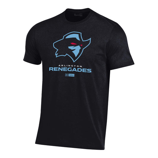 Under Armour Arlington Renegades Performance T-Shirt In Black - Front View