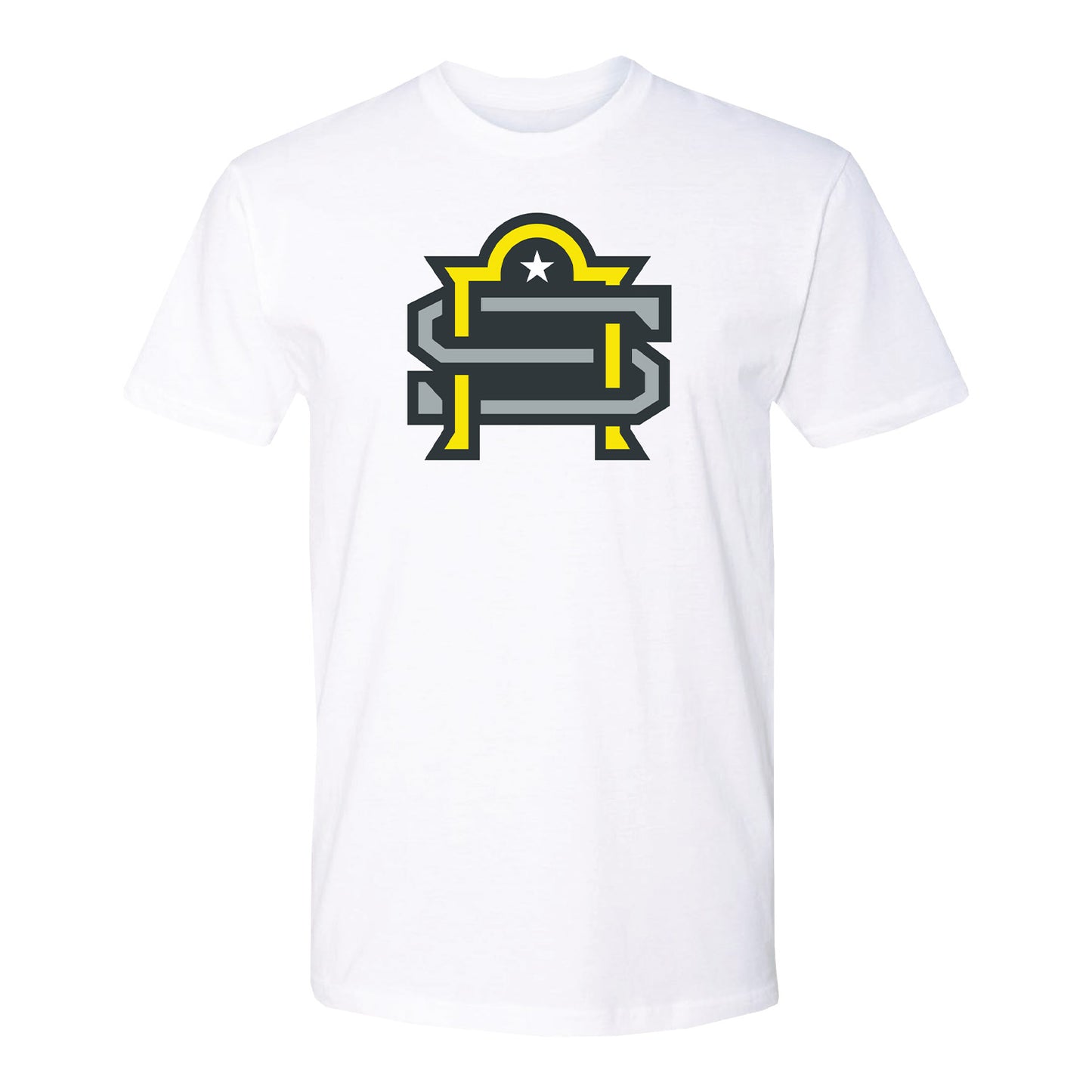 San Antonio Brahmas Men's T-Shirt In White - Front View
