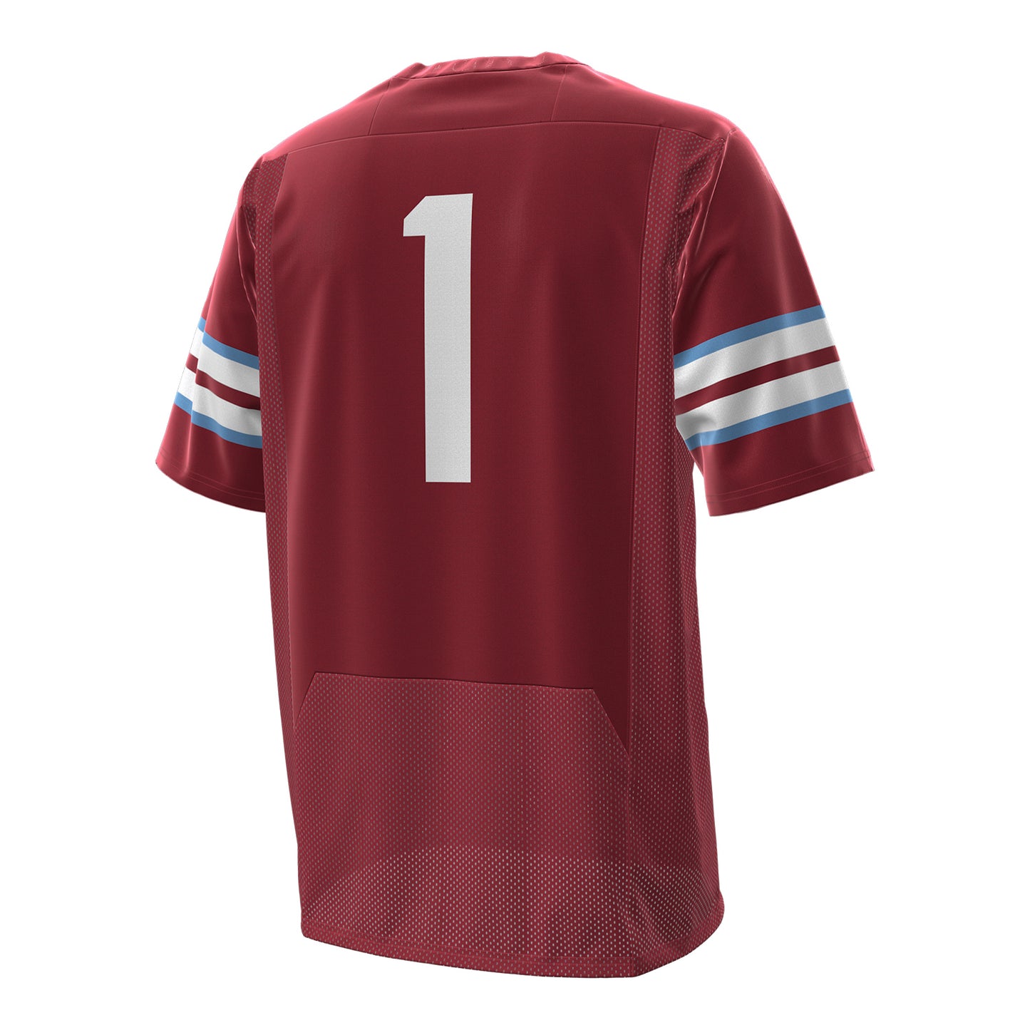 Michigan Panthers 2025 Under Armour Home Jersey In Red - Back View