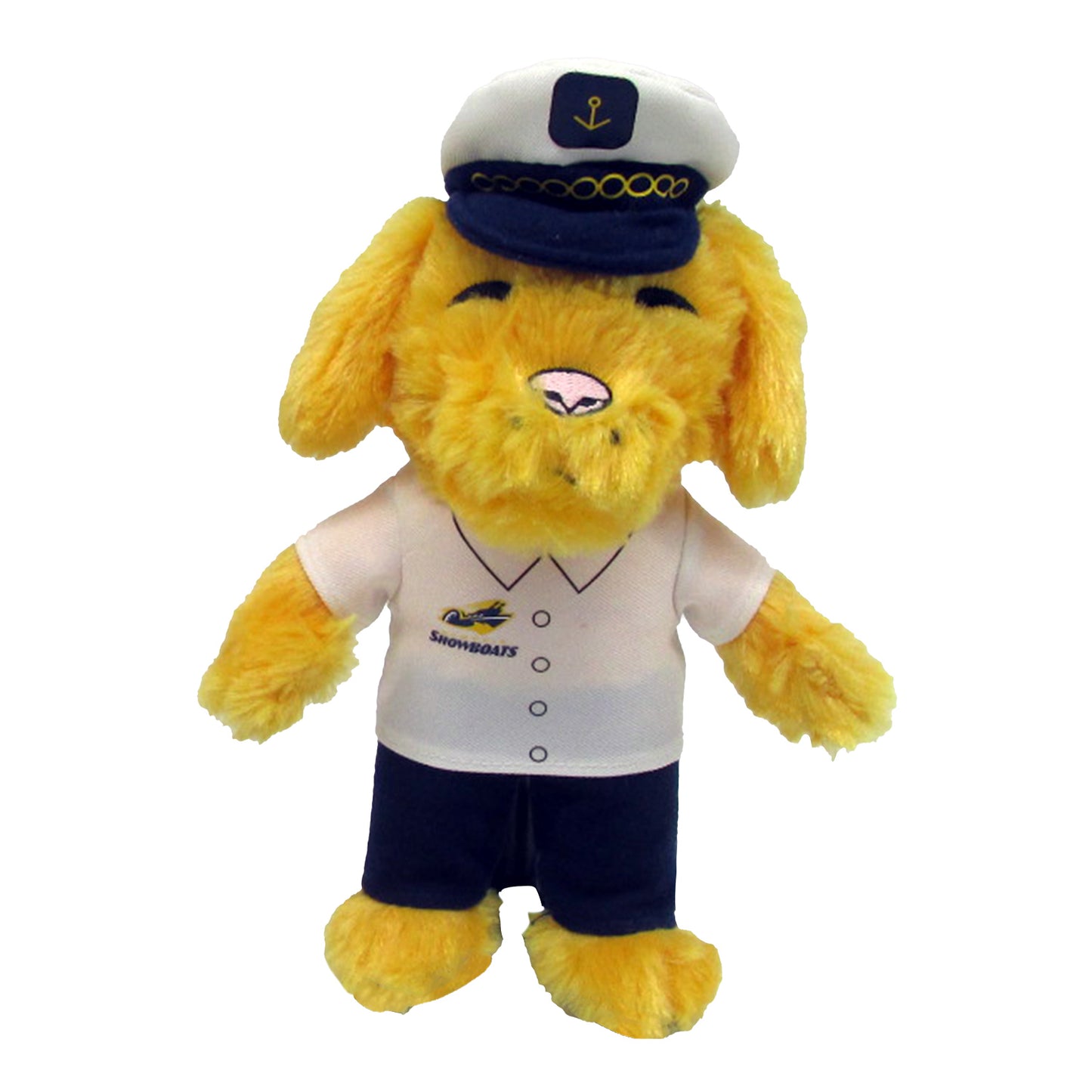 Memphis Showboats 8" Skipper Mascot Plush In White - Front View