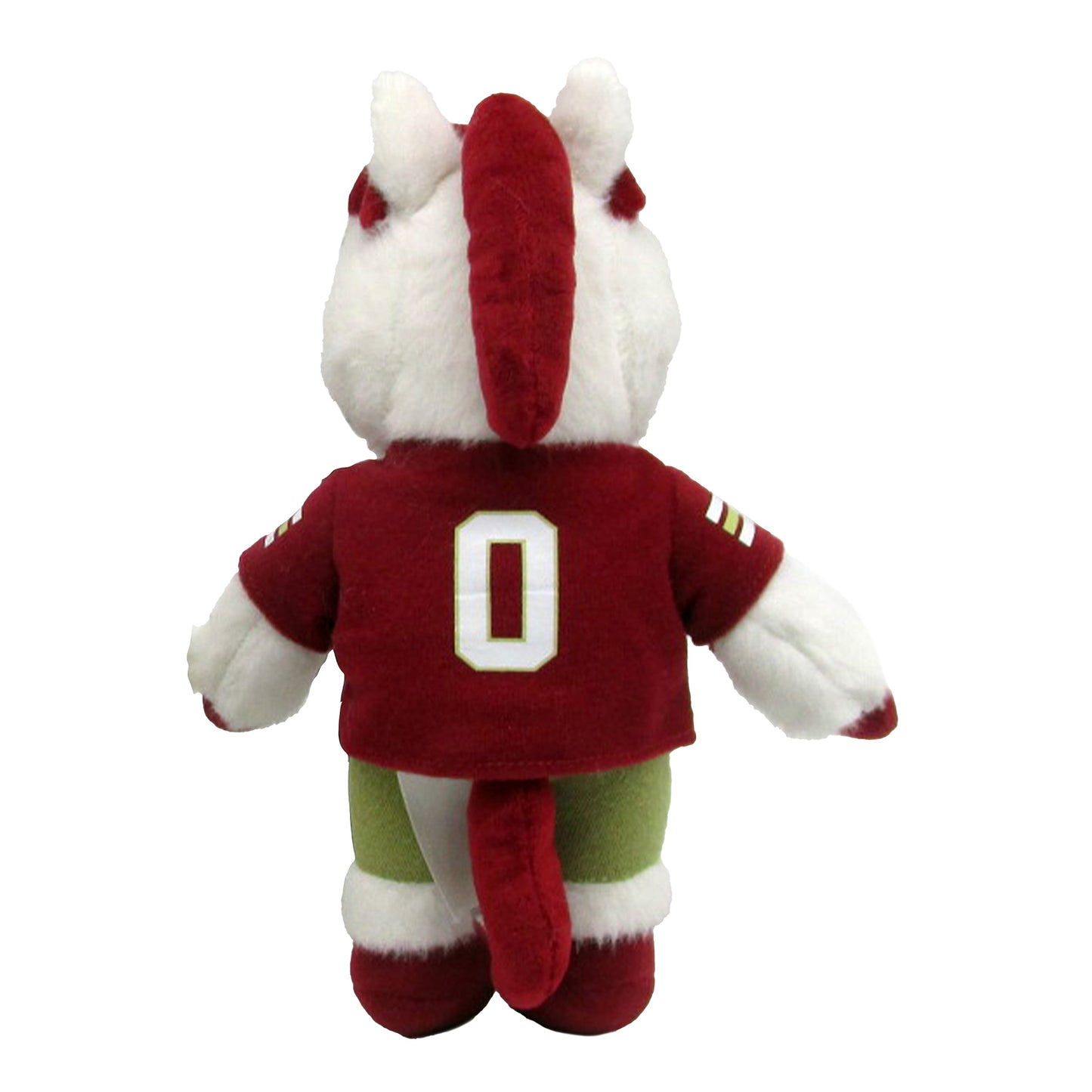 Birmingham Stallions 8" Stanley Mascot Plush In White - Back View
