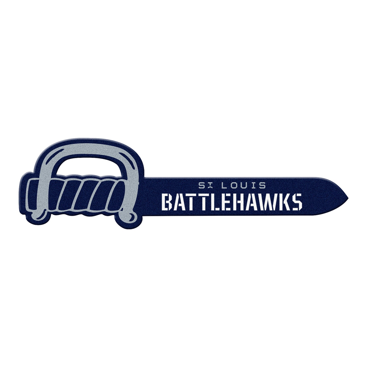 St Louis Battlehawks Foam Sword - Front View
