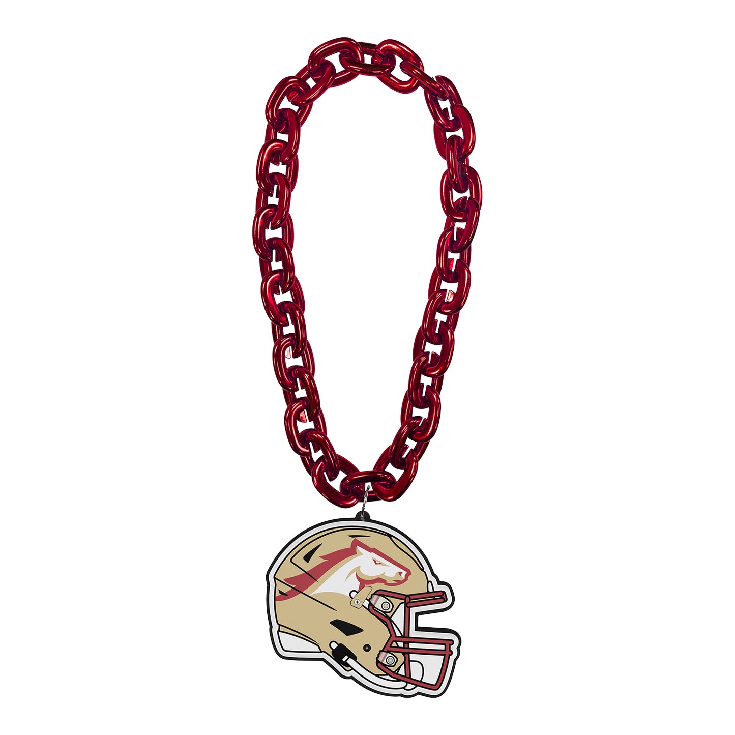 Birmingham Stallions 3D Helmet Fan Chain in Red - Front View