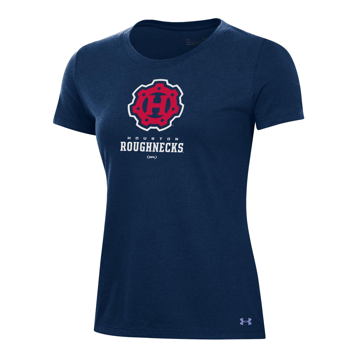 Under Armour Houston Roughnecks Women's T-Shirt In Navy - Front View