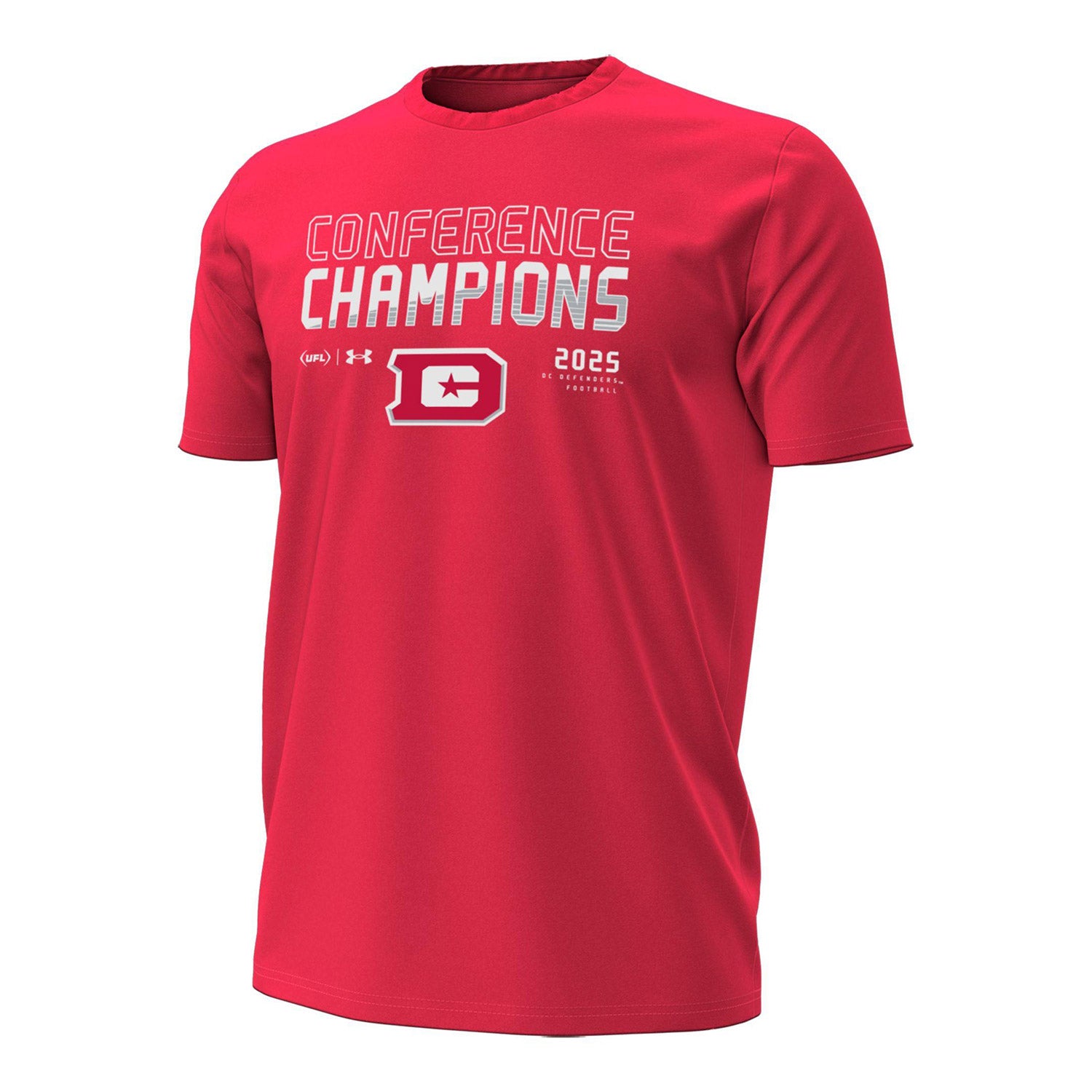 UFL - Defenders XFL Conference Champ T-Shirt In Red - Front View
