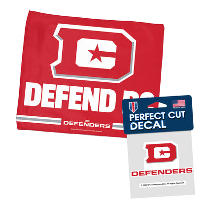 D.C. Defenders Bundle - Rally Towel & Decal Combined View