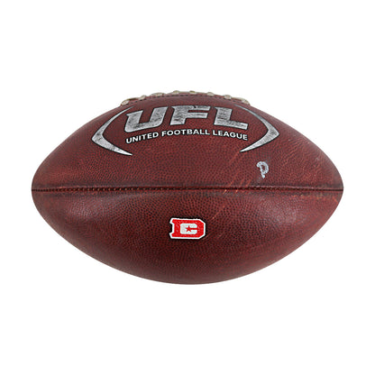 UFL Birmingham Stallions at DC Defenders March 30 2025 Season Opening Game Kickoff Ball In Brown - Front View