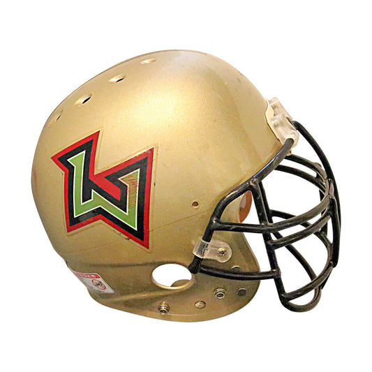 Lamont Burns Las Vegas Outlaws 2001 XFL Game Used Helmet