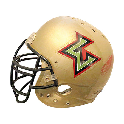 Lamont Burns Las Vegas Outlaws 2001 XFL Game Used Helmet