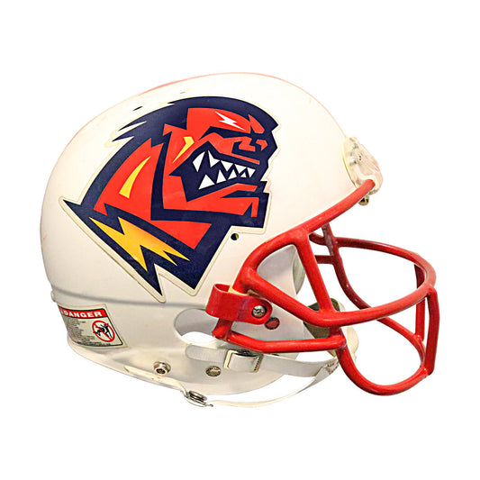 Brian Kuklick Orlando Rage 2001 XFL Game Used Helmet In White - Right View
