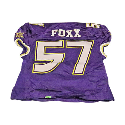 Dion Foxx Birmingham Thunderbolts 2001 Game Used Home Jersey Size 54 Hemmed
