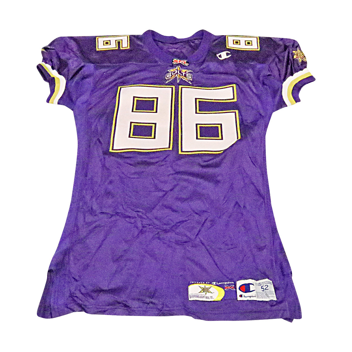Ed Smith Birmingham Thunderbolts 2001 Game Used Home Jersey Size 52 +2