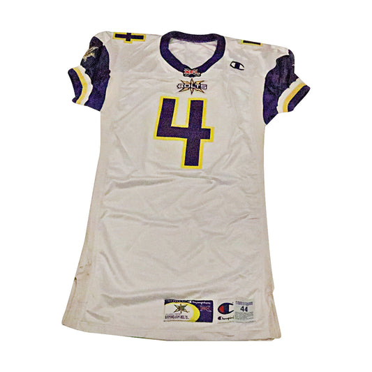 Joe Douglass Birmingham Thunderbolts 2001 Game Used Away Jersey Size 44+2