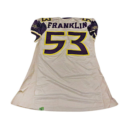 Keith Franklin Birmingham Thunderbolts 2001 Game Used Away Jersey Size 52 +2 Linemen Cut