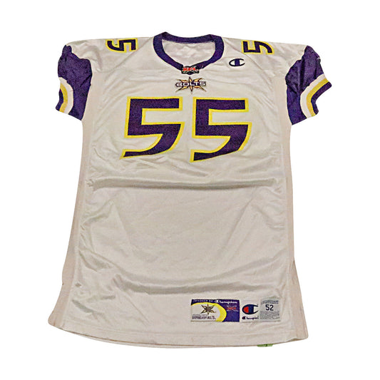 Patrick Scott Birmingham Thunderbolts 2001 Game Used Away Jersey Size 52 +2