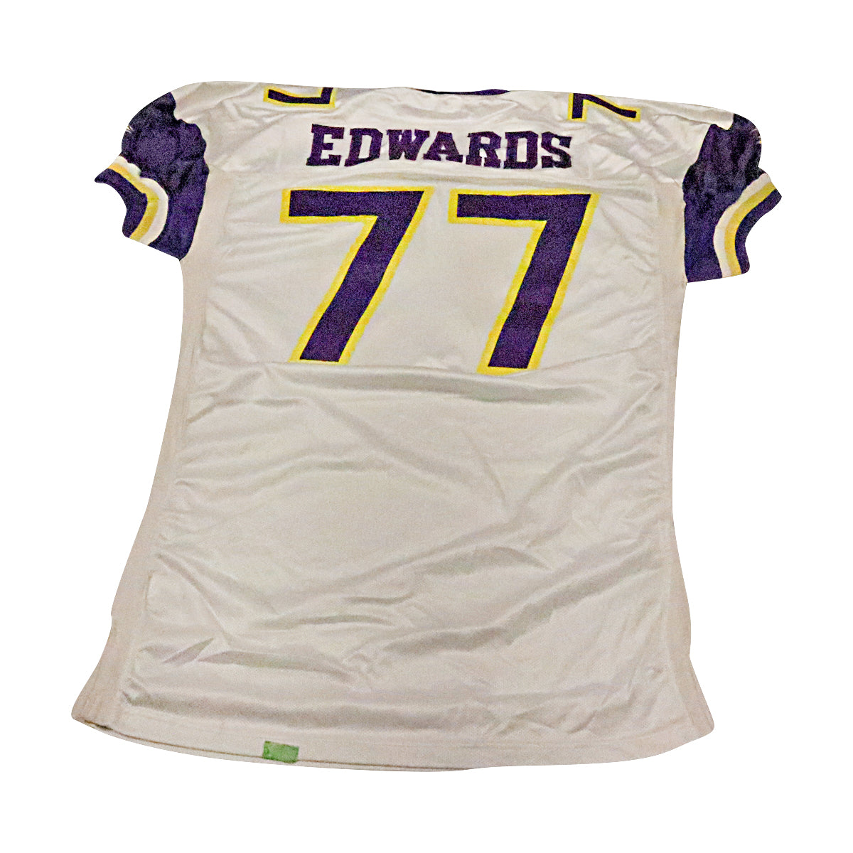 Mike Edwards Birmingham Thunderbolts 2001 Game Used Away Jersey Size 54+2
