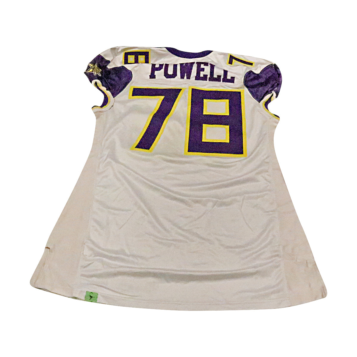 Ozell Powell Birmingham Thunderbolts 2001 Game Used Away Jersey Size 56 +2 Linemen Cut