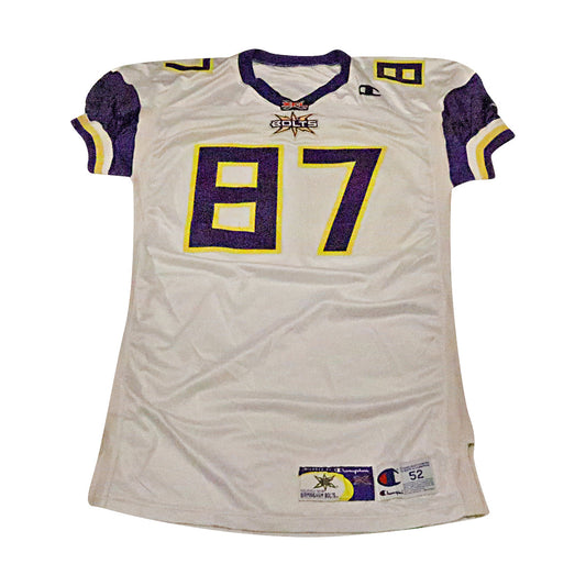 Scott Thompson Birmingham Thunderbolts 2001 Game Used Away Jersey Size 52 +2