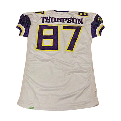 Scott Thompson Birmingham Thunderbolts 2001 Game Used Away Jersey Size 52 +2
