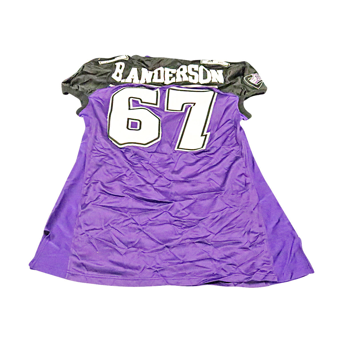 Bennie Anderson Chicago Enforcers 2001 Game Used Home Jersey Size 58 +2 Linemen Cut