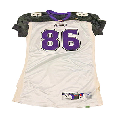 Tyji Armstrong Chicago Enforcers 2001 Game Used Away Jersey Size 52 +2