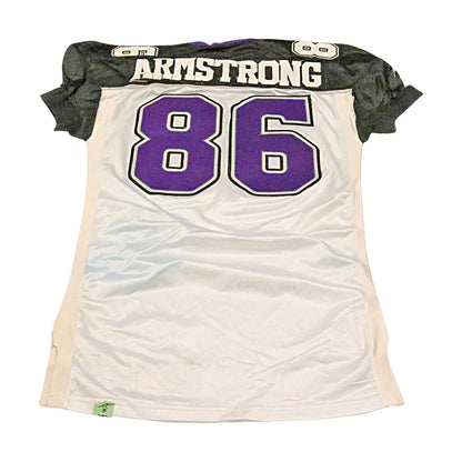 Tyji Armstrong Chicago Enforcers 2001 Game Used Away Jersey Size 52 +2